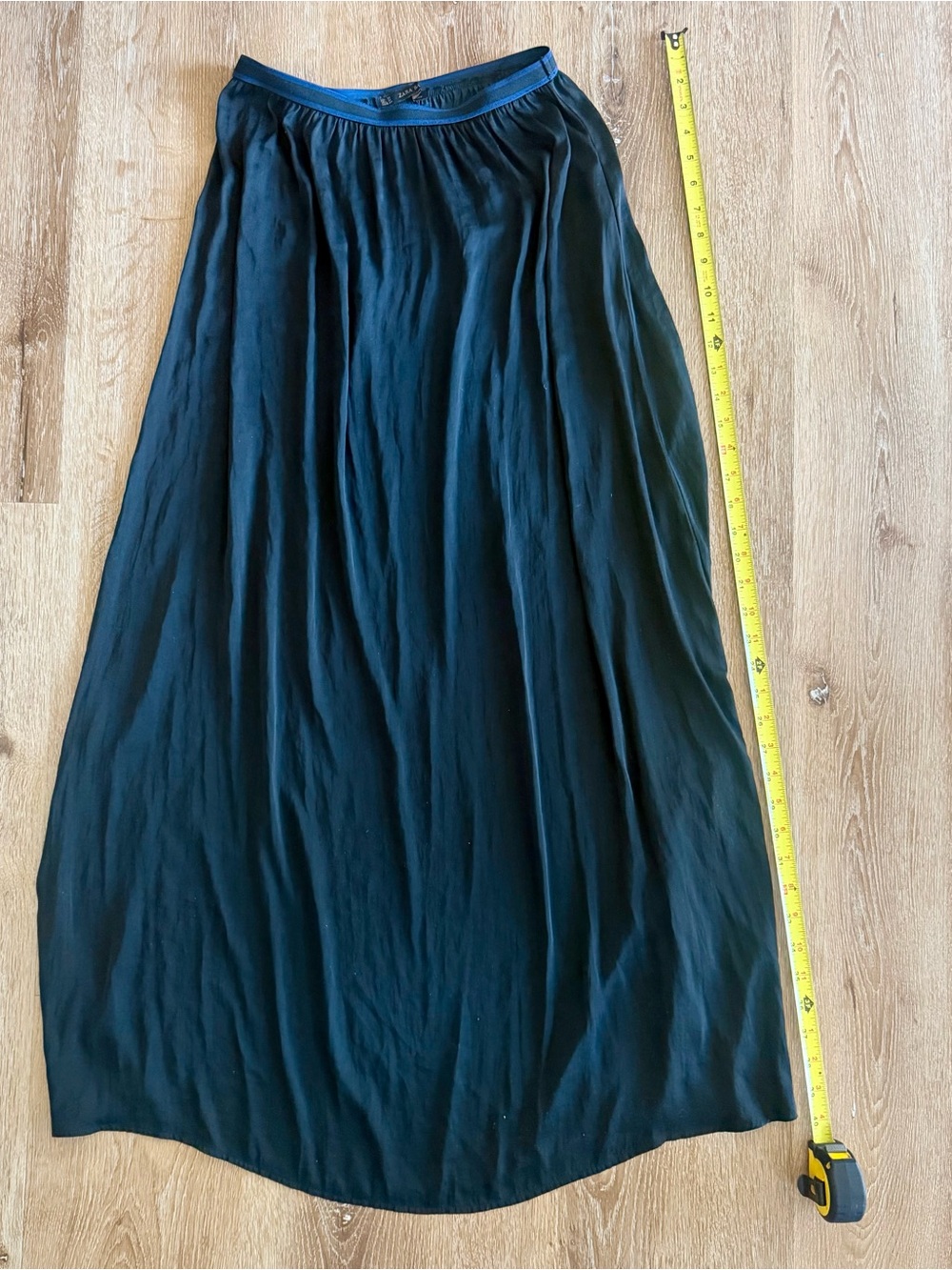 Zara Black Flowing Maxi Skirt